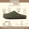 image:imageCUSHIONAIRE Heath Genuine Suede Leather Mens Clogs with Memory Foam Comfort Easy Slip On Slides for MenOlive