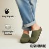 image:imageCUSHIONAIRE Heath Genuine Suede Leather Mens Clogs with Memory Foam Comfort Easy Slip On Slides for MenOlive