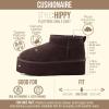 image:imageCUSHIONAIRE Hippy Womens Platform Ankle Boots  Genuine Suede Faux Fur Lining Cozy Winter SlipOn Design Comfortable Footwear with Wide Widths AvailableChocolate