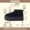image:imageCUSHIONAIRE Hippy Womens Platform Ankle Boots  Genuine Suede Faux Fur Lining Cozy Winter SlipOn Design Comfortable Footwear with Wide Widths AvailableBlack