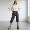 image:imageCUSHIONAIRE Hippy Womens Platform Ankle Boots  Genuine Suede Faux Fur Lining Cozy Winter SlipOn Design Comfortable Footwear with Wide Widths AvailableMoss