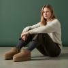 image:imageCUSHIONAIRE Hippy Womens Platform Ankle Boots  Genuine Suede Faux Fur Lining Cozy Winter SlipOn Design Comfortable Footwear with Wide Widths AvailableChestnut