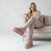 image:imageCUSHIONAIRE Hippy Womens Platform Ankle Boots  Genuine Suede Faux Fur Lining Cozy Winter SlipOn Design Comfortable Footwear with Wide Widths AvailablePink