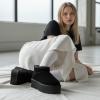 image:imageCUSHIONAIRE Hippy Womens Platform Ankle Boots  Genuine Suede Faux Fur Lining Cozy Winter SlipOn Design Comfortable Footwear with Wide Widths AvailableBlack