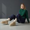 image:imageCUSHIONAIRE Hippy Womens Platform Ankle Boots  Genuine Suede Faux Fur Lining Cozy Winter SlipOn Design Comfortable Footwear with Wide Widths AvailableSand
