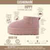 image:imageCUSHIONAIRE Hippy Womens Platform Ankle Boots  Genuine Suede Faux Fur Lining Cozy Winter SlipOn Design Comfortable Footwear with Wide Widths AvailablePink