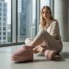 image:imageCUSHIONAIRE Hippy Womens Platform Ankle Boots  Genuine Suede Faux Fur Lining Cozy Winter SlipOn Design Comfortable Footwear with Wide Widths AvailablePink