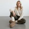 image:imageCUSHIONAIRE Hippy Womens Platform Ankle Boots  Genuine Suede Faux Fur Lining Cozy Winter SlipOn Design Comfortable Footwear with Wide Widths AvailableMoss