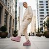 image:imageCUSHIONAIRE Hippy Womens Platform Ankle Boots  Genuine Suede Faux Fur Lining Cozy Winter SlipOn Design Comfortable Footwear with Wide Widths AvailablePink