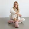 image:imageCUSHIONAIRE Hippy Womens Platform Ankle Boots  Genuine Suede Faux Fur Lining Cozy Winter SlipOn Design Comfortable Footwear with Wide Widths AvailablePink