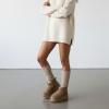 image:imageCUSHIONAIRE Hippy Womens Platform Ankle Boots  Genuine Suede Faux Fur Lining Cozy Winter SlipOn Design Comfortable Footwear with Wide Widths AvailableMoss