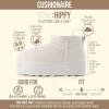 image:imageCUSHIONAIRE Hippy Womens Platform Ankle Boots  Genuine Suede Faux Fur Lining Cozy Winter SlipOn Design Comfortable Footwear with Wide Widths AvailableOffwhite
