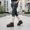 image:imageCUSHIONAIRE Hippy Womens Platform Ankle Boots  Genuine Suede Faux Fur Lining Cozy Winter SlipOn Design Comfortable Footwear with Wide Widths AvailableChocolate