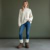 image:imageCUSHIONAIRE Hippy Womens Platform Ankle Boots  Genuine Suede Faux Fur Lining Cozy Winter SlipOn Design Comfortable Footwear with Wide Widths AvailableTaupe