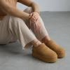 image:imageCUSHIONAIRE Huggy2 Platform Slippers for Women Cozy Genuine Suede SlipOn Ankle Boots for Indoor Outdoor Wear Womens SlippersChestnut