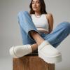 image:imageCUSHIONAIRE Huggy2 Platform Slippers for Women Cozy Genuine Suede SlipOn Ankle Boots for Indoor Outdoor Wear Womens SlippersOffwhite