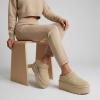 image:imageCUSHIONAIRE Huggy2 Platform Slippers for Women Cozy Genuine Suede SlipOn Ankle Boots for Indoor Outdoor Wear Womens SlippersSand