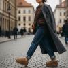 image:imageCUSHIONAIRE Huggy2 Platform Slippers for Women Cozy Genuine Suede SlipOn Ankle Boots for Indoor Outdoor Wear Womens SlippersTaupe