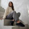 image:imageCUSHIONAIRE Keto Womens Slippers SlipOn Suede Mule Slipper  Cozy amp Stylish Memory Foam amp Faux Fur Lining Wide Widths AvailableBlack