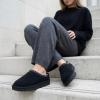 image:imageCUSHIONAIRE Keto Womens Slippers SlipOn Suede Mule Slipper  Cozy amp Stylish Memory Foam amp Faux Fur Lining Wide Widths AvailableBlack