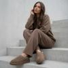 image:imageCUSHIONAIRE Keto Womens Slippers SlipOn Suede Mule Slipper  Cozy amp Stylish Memory Foam amp Faux Fur Lining Wide Widths AvailableBrown