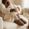 image:imageCUSHIONAIRE Keto Womens Slippers SlipOn Suede Mule Slipper  Cozy amp Stylish Memory Foam amp Faux Fur Lining Wide Widths AvailableBrown