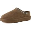 image:imageCUSHIONAIRE Keto Womens Slippers SlipOn Suede Mule Slipper  Cozy amp Stylish Memory Foam amp Faux Fur Lining Wide Widths AvailableBrown