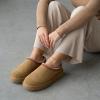 image:imageCUSHIONAIRE Keto Womens Slippers SlipOn Suede Mule Slipper  Cozy amp Stylish Memory Foam amp Faux Fur Lining Wide Widths AvailableChestnut