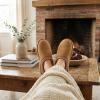 image:imageCUSHIONAIRE Keto Womens Slippers SlipOn Suede Mule Slipper  Cozy amp Stylish Memory Foam amp Faux Fur Lining Wide Widths AvailableChestnut