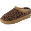 image:imageCUSHIONAIRE Keto Womens Slippers SlipOn Suede Mule Slipper  Cozy amp Stylish Memory Foam amp Faux Fur Lining Wide Widths AvailableLeopard