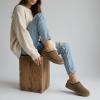image:imageCUSHIONAIRE Keto Womens Slippers SlipOn Suede Mule Slipper  Cozy amp Stylish Memory Foam amp Faux Fur Lining Wide Widths AvailableTaupe