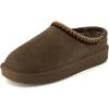 image:imageCUSHIONAIRE Keto Womens Slippers SlipOn Suede Mule Slipper  Cozy amp Stylish Memory Foam amp Faux Fur Lining Wide Widths AvailableTaupe