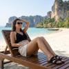 image:imageCUSHIONAIRE Lizzy Cork Footbed Womens Sandals  Comfortable Braided Summer Slip On Slide Sandals for WomenBlack