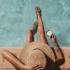 image:imageCUSHIONAIRE Lizzy Cork Footbed Womens Sandals  Comfortable Braided Summer Slip On Slide Sandals for WomenBrown