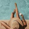 image:imageCUSHIONAIRE Lizzy Cork Footbed Womens Sandals  Comfortable Braided Summer Slip On Slide Sandals for WomenTaupe