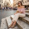 image:imageCUSHIONAIRE Lizzy Cork Footbed Womens Sandals  Comfortable Braided Summer Slip On Slide Sandals for WomenTaupe