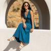 image:imageCUSHIONAIRE Lizzy Cork Footbed Womens Sandals  Comfortable Braided Summer Slip On Slide Sandals for WomenWhite