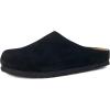 image:imageCUSHIONAIRE Lute Genuine Suede Leather Clogs for Women Indoor and Outdoor  Comfortable Slip On Womens Clogs with Cushioned FootbedBlack