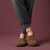 image:imageCUSHIONAIRE Lute Genuine Suede Leather Clogs for Women Indoor and Outdoor  Comfortable Slip On Womens Clogs with Cushioned FootbedBrown