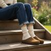 image:imageCUSHIONAIRE Lute Genuine Suede Leather Clogs for Women Indoor and Outdoor  Comfortable Slip On Womens Clogs with Cushioned FootbedBrown