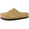 image:imageCUSHIONAIRE Lute Genuine Suede Leather Clogs for Women Indoor and Outdoor  Comfortable Slip On Womens Clogs with Cushioned FootbedSand
