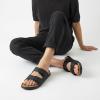 image:imageCUSHIONAIRE Mars Slide Sandals for Men Comfortable Adjustable Double Buckle Mens Sandals with Arch Support Footbed and EVA OutsoleBlack