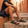 image:imageCUSHIONAIRE Mars Slide Sandals for Men Comfortable Adjustable Double Buckle Mens Sandals with Arch Support Footbed and EVA OutsoleGreen