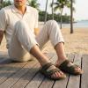 image:imageCUSHIONAIRE Mars Slide Sandals for Men Comfortable Adjustable Double Buckle Mens Sandals with Arch Support Footbed and EVA OutsoleGreen