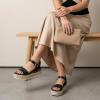 image:imageCUSHIONAIRE Melissa Espadrille Platform Sandals For Women with Adjustable Ankle Strap and Memory Foam InsoleComfortable Womens Sandals for SummerBlack