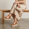 image:imageCUSHIONAIRE Melissa Espadrille Platform Sandals For Women with Adjustable Ankle Strap and Memory Foam InsoleComfortable Womens Sandals for SummerTan