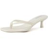 image:imageCUSHIONAIRE Miami Kitten Heels for Women  Dressy Heeled Thong Womens SandalsIvory