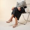 image:imageCUSHIONAIRE Miami Kitten Heels for Women  Dressy Heeled Thong Womens SandalsIvory