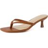 image:imageCUSHIONAIRE Miami Kitten Heels for Women  Dressy Heeled Thong Womens SandalsWhiskey