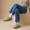 image:imageCUSHIONAIRE Rusty Genuine Leather Clogs for Women Comfortable Slip On Womens Shoes with Adjustable Buckle and Soft Memory FoamBeige
